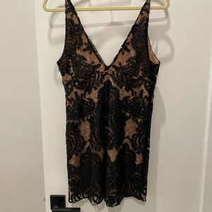 Free people night shimmers Sequin mini dress